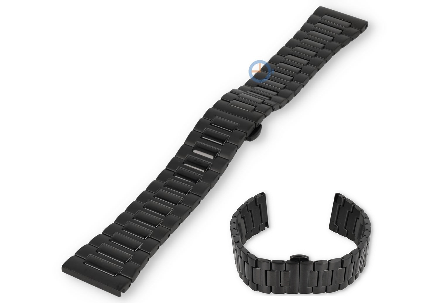 22mm Quick-Switch watch strap - dual-finish black