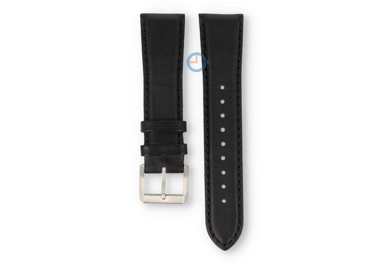 Hugo Boss 22mm strap - black leather