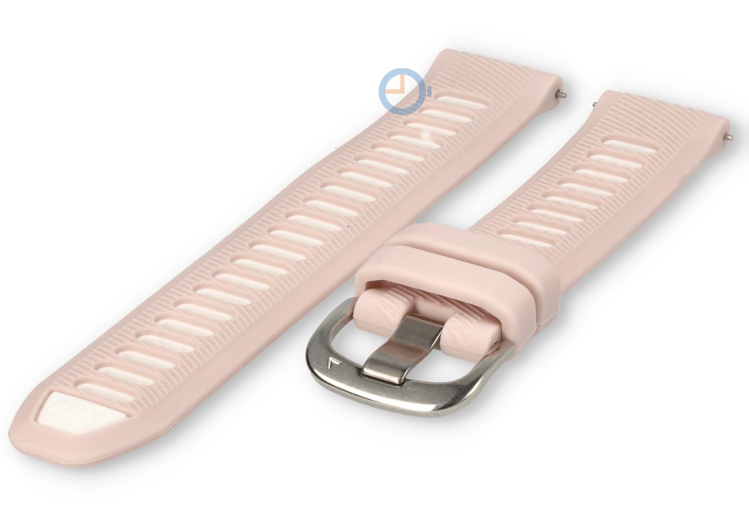 Run watch strap 18mm silicon - Pink White