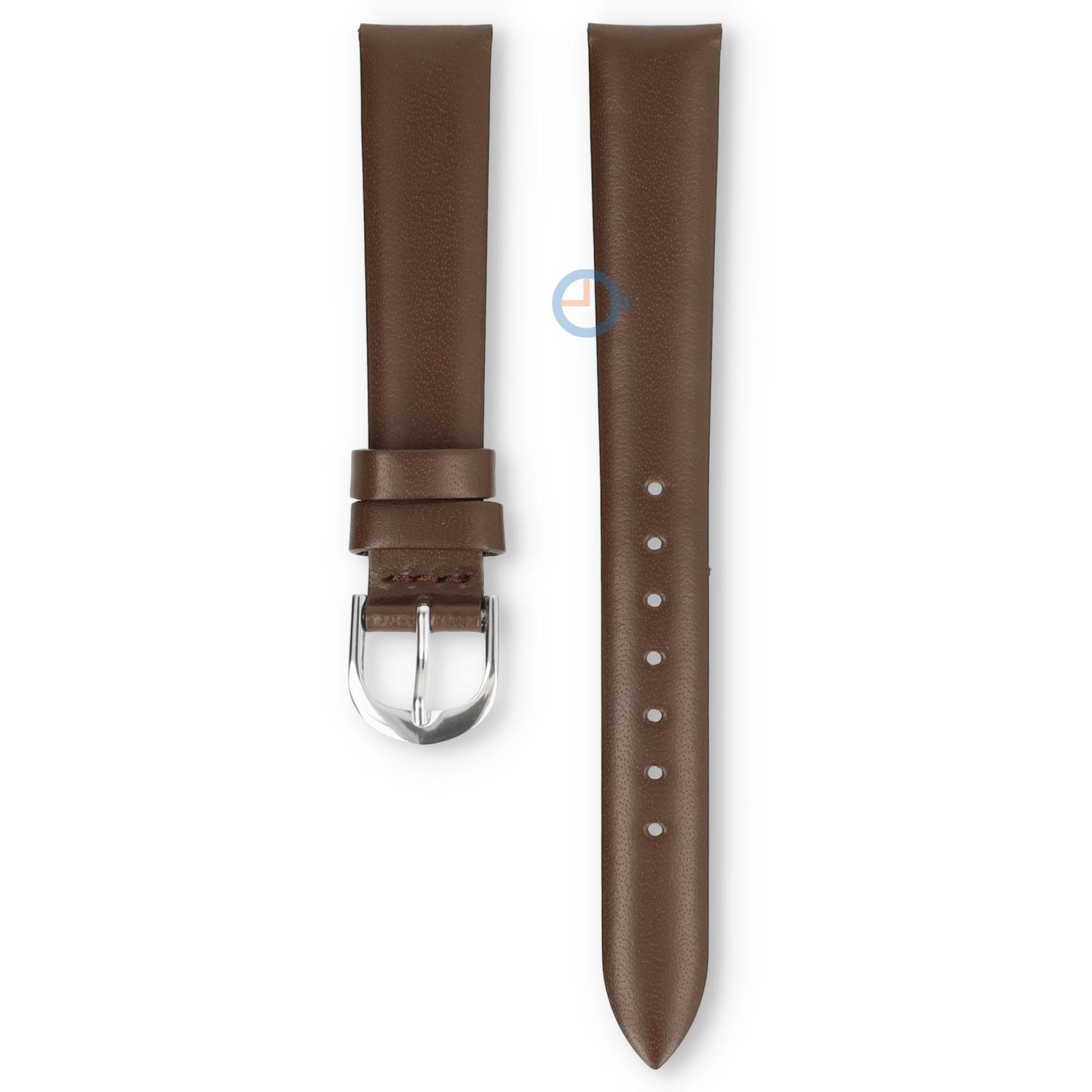 Universal 14mm brown leather watch strap - Lorus