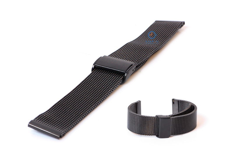Watchstrap 20mm mesh black