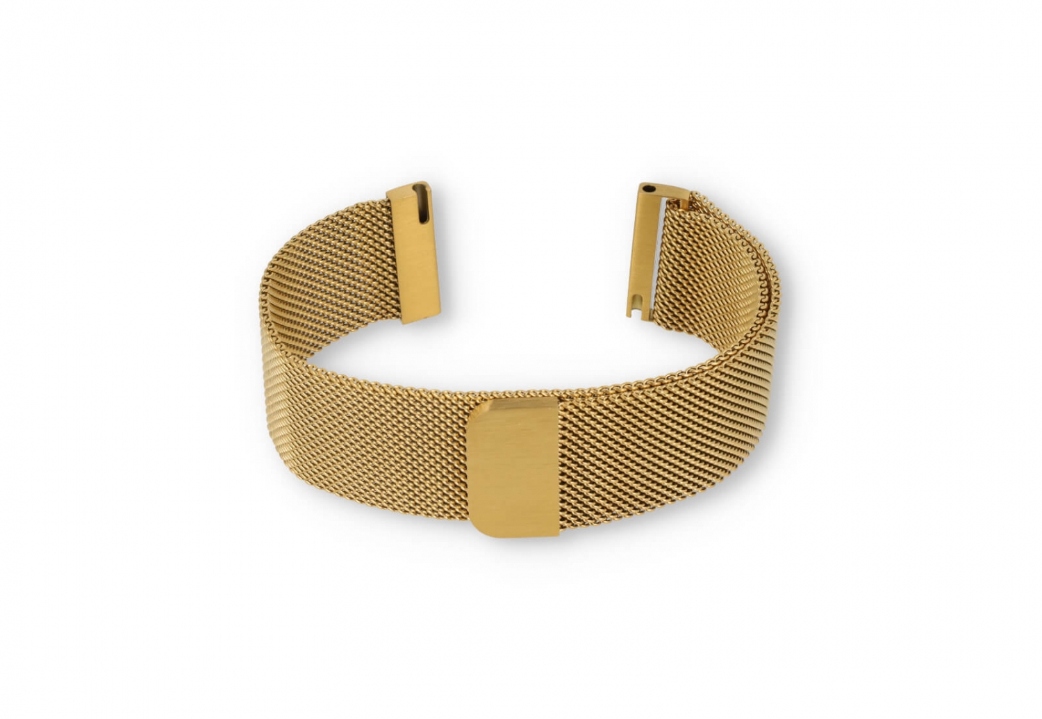 Milanese 22mm horlogeband - Goud