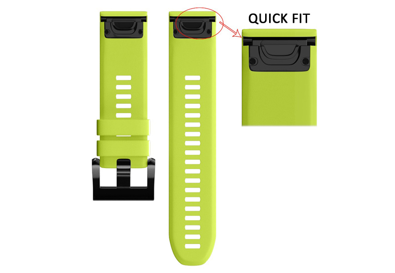 Garmin Fenix 5 horlogeband fel groen