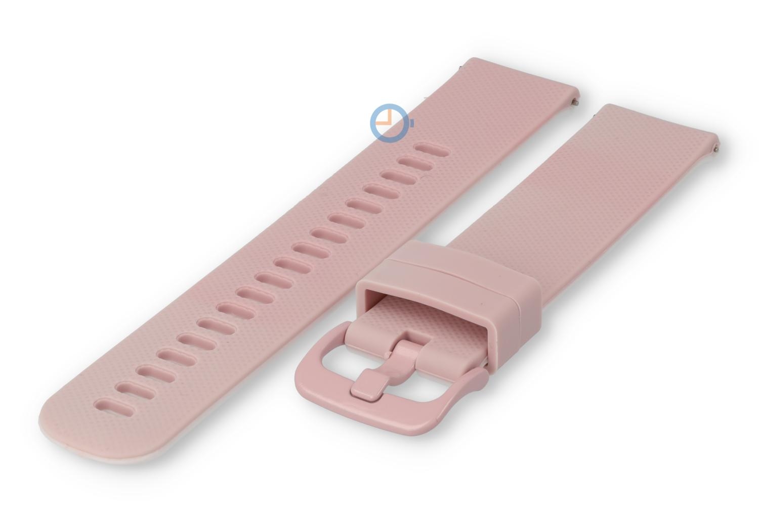 Flexible strap 20mm - pale pink/white