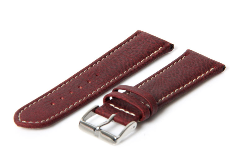 Watchstrap 24mm bordeaux