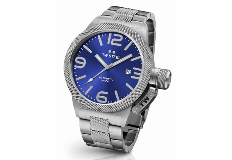 TW Steel Canteen CB15 watch strap silver - 22 mm