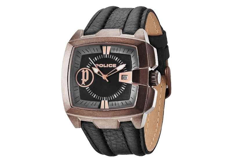 Watchstrap Police 13895JSQBR-02