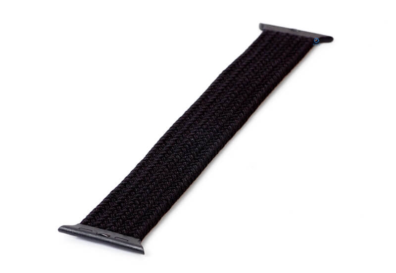 Apple solo loop braided black - 45mm - Size 17