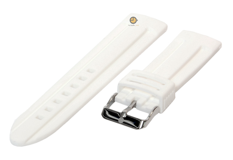 Watchstrap 24mm silicone white