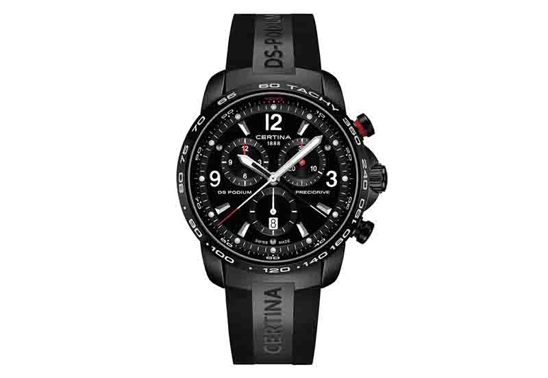 Certina bracelet C0016471705700A black rubber without buckle