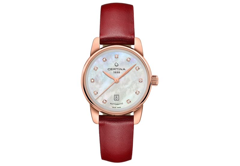 Certina leather strap C0010073611602A 14/12mm without buckle red