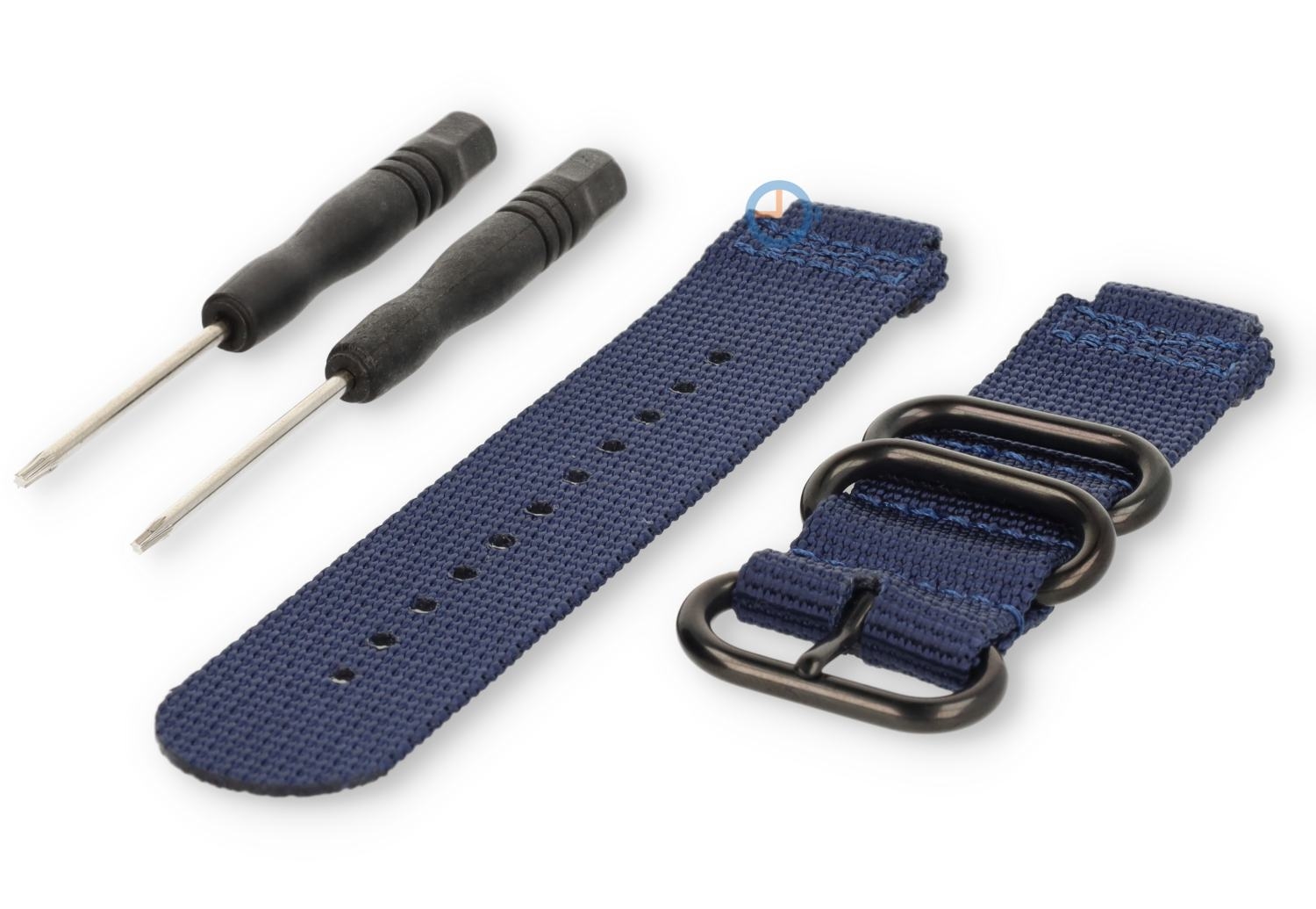 Universal watch strap for Garmin Forerunner 735XT - 22mm blue nylon