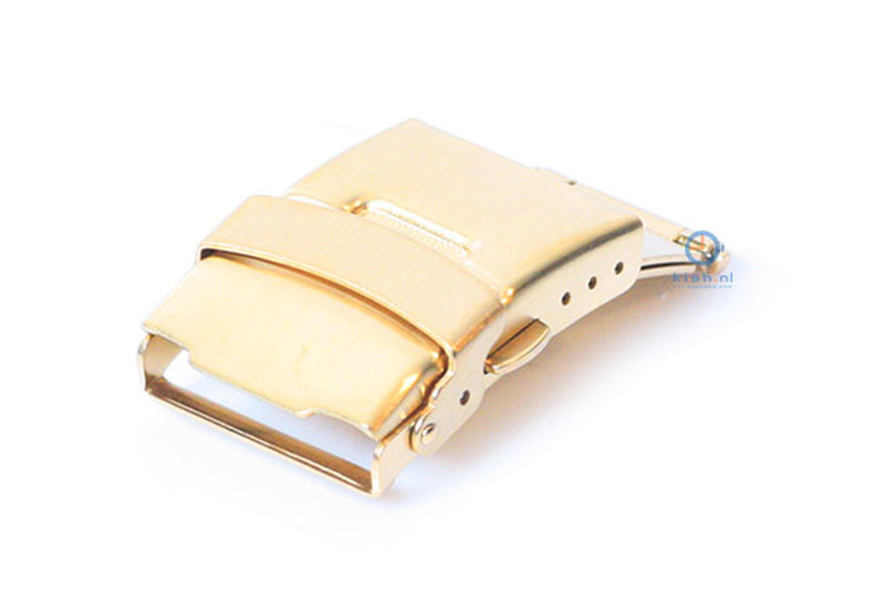 Folding clasp 16mm matt gold
