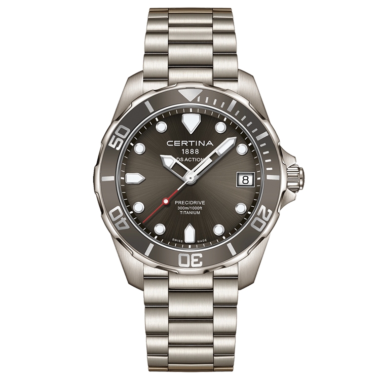 Certina strap C0324104408100A grey