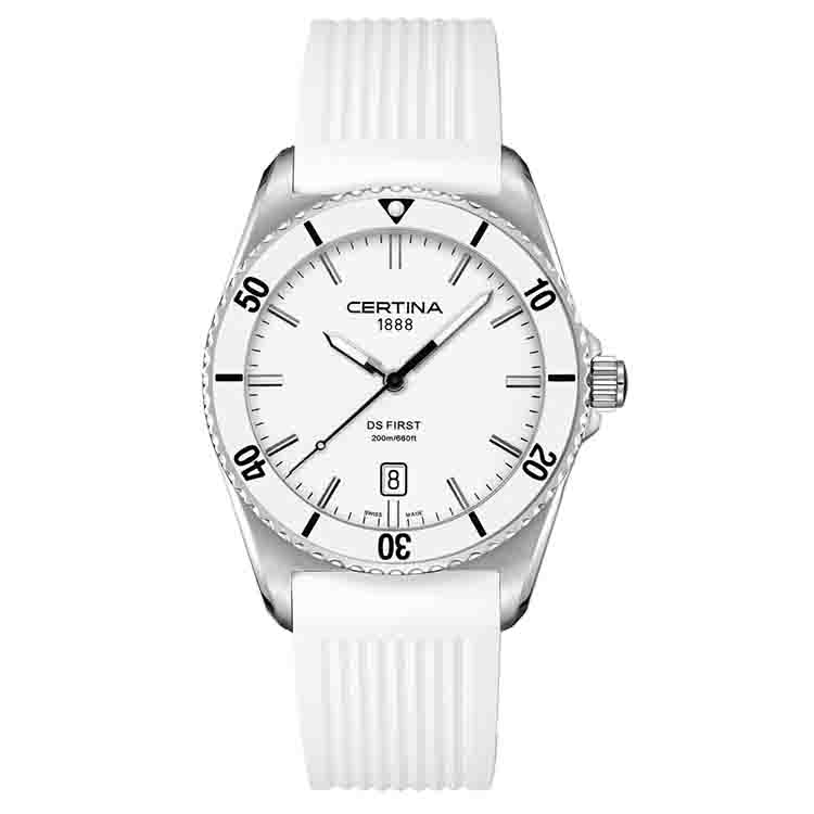 Certina bracelet C0144101701100A without buckle (white) rubber