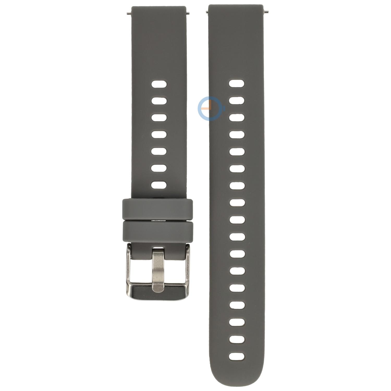 16mm silicon watch strap - Grey