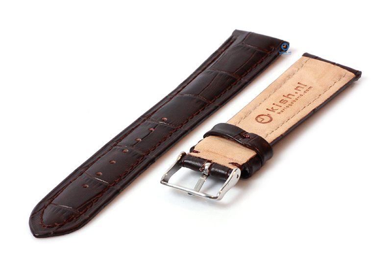 Watch strap for Seiko - 20mm - dark brown
