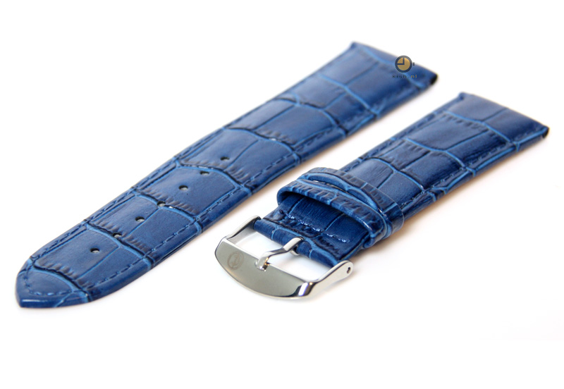 Watchstrap 20mm blue leather