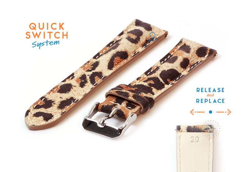 Watchstrap 20mm tiger look