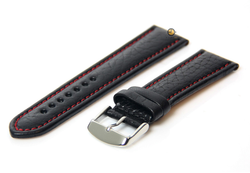 Watchstrap 24mm black (calb)