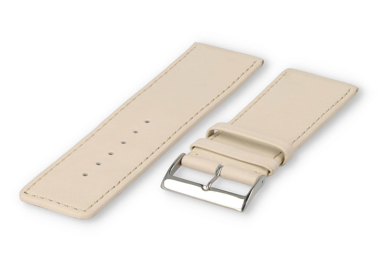 XL watch strap smooth leather - 30mm - sand