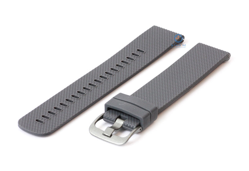 Watchstrap 20mm silicone dark grey