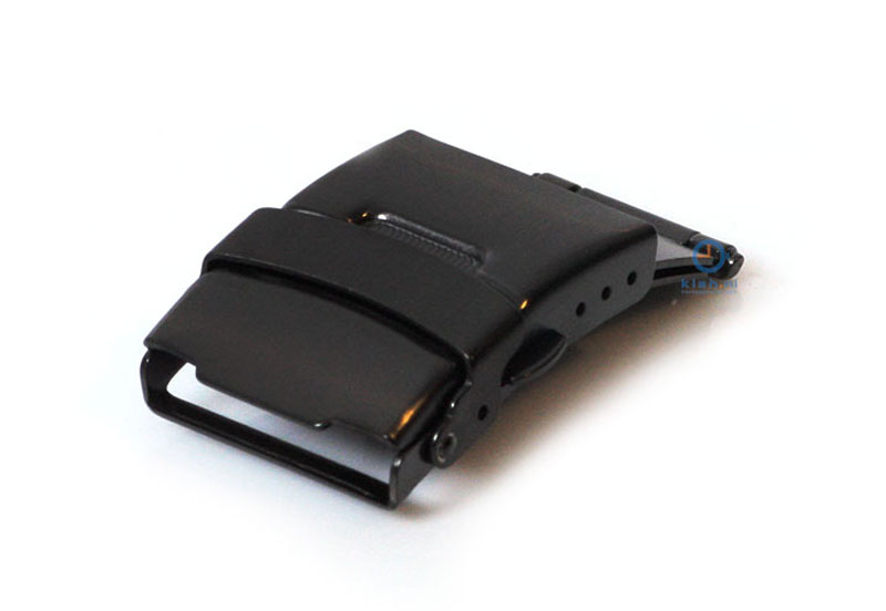 Folding clasp 18mm matt black