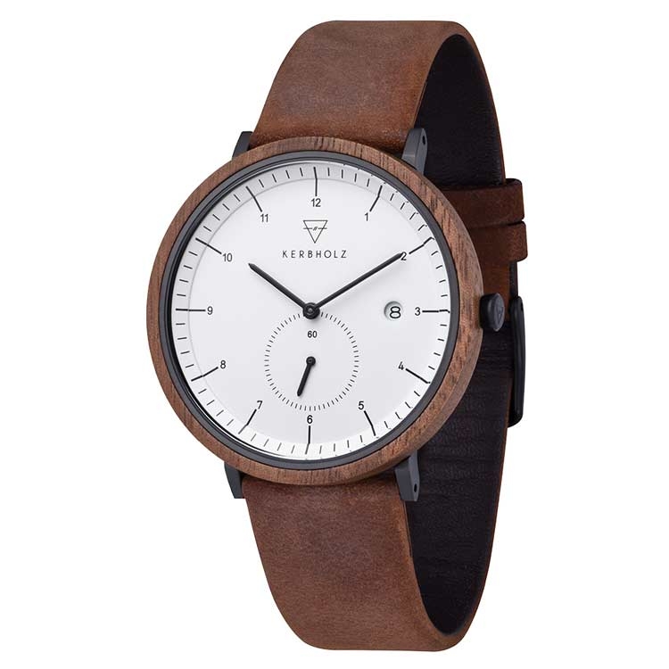Kerbholz watchstrap Anton Walnut Tobacco