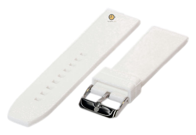 Watchstrap 22mm white silicone