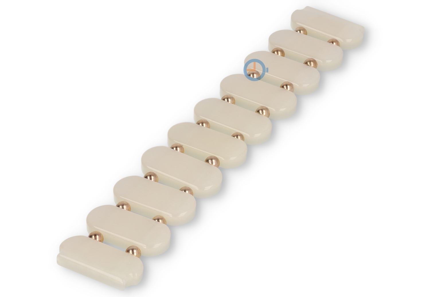 20mm beaded bracelet for watches - pearl