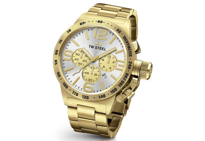 TW Steel Canteen CB83 watch strap gold - 22 mm