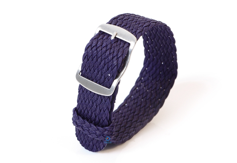 Perlon watch band 22mm darkblue