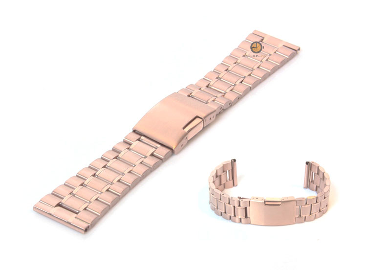 Watchstrap 22mm stainless steel rose gold